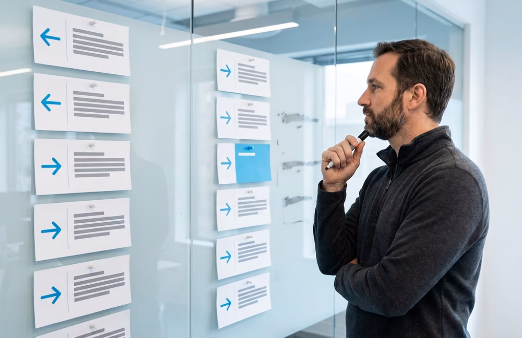 A founder deciding whether to hire an inbound qualifier or an outbound prospector first