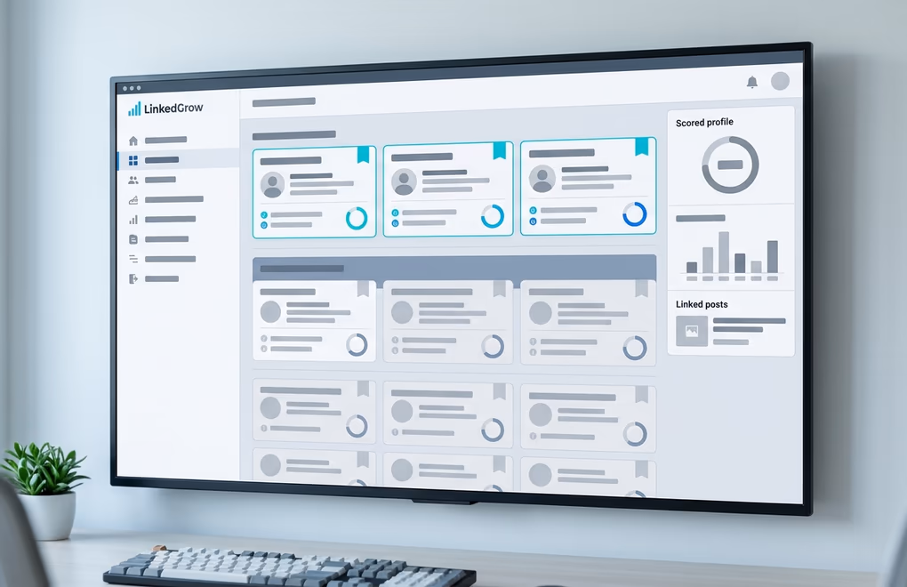 An agent dashboard ranking prospects by fit against an ideal customer profile