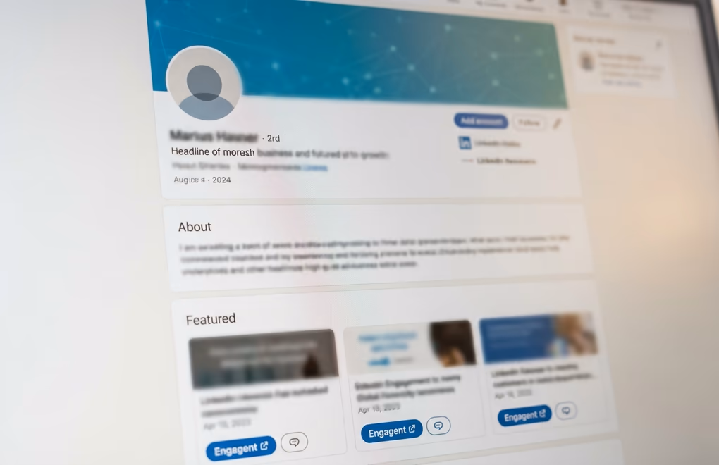 LinkedIn profile setup for networking