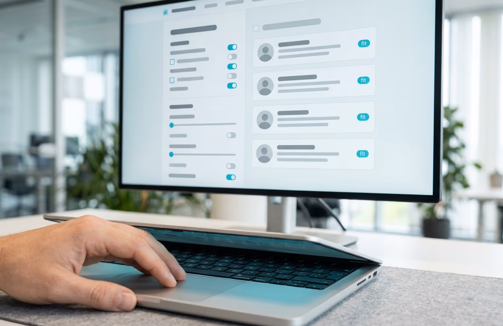 Sales Navigator filters narrowing a member base to a shortlist of ideal buyers on screen