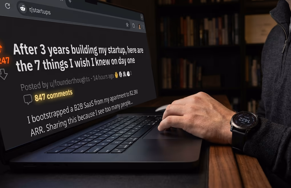 Close-up of a Reddit post interface showing high upvote count, engagement metrics, and award badges indicating viral potential