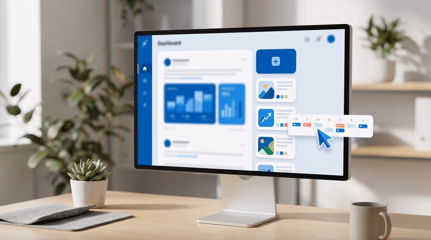 Viewing scheduled posts on LinkedIn desktop