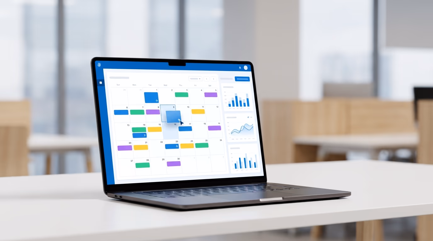 LinkedGrow scheduling dashboard with content calendar