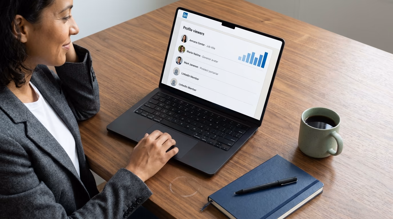 LinkedIn profile viewers list read as a buying signal rather than a vanity number